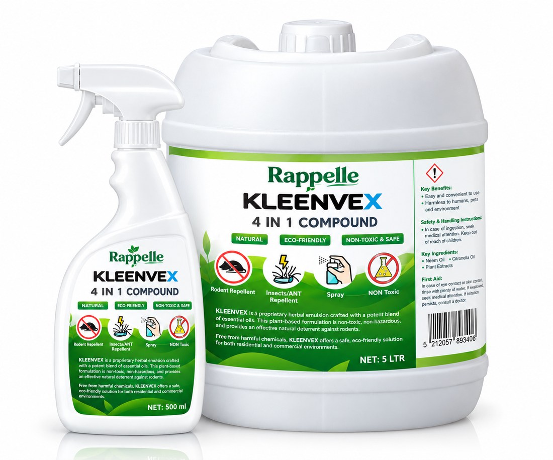 Rappelle by Kleenvex 4 in 1 Compound, 500 ml spray and 5 litre can